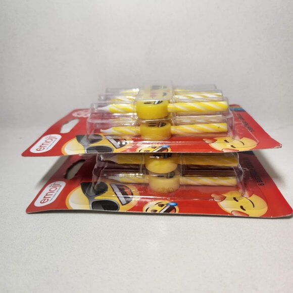 NEW 12 Emoji Candles Birthday Party Supplies Decor NIP Candle Cake Topper Happy - Picture 3 of 8